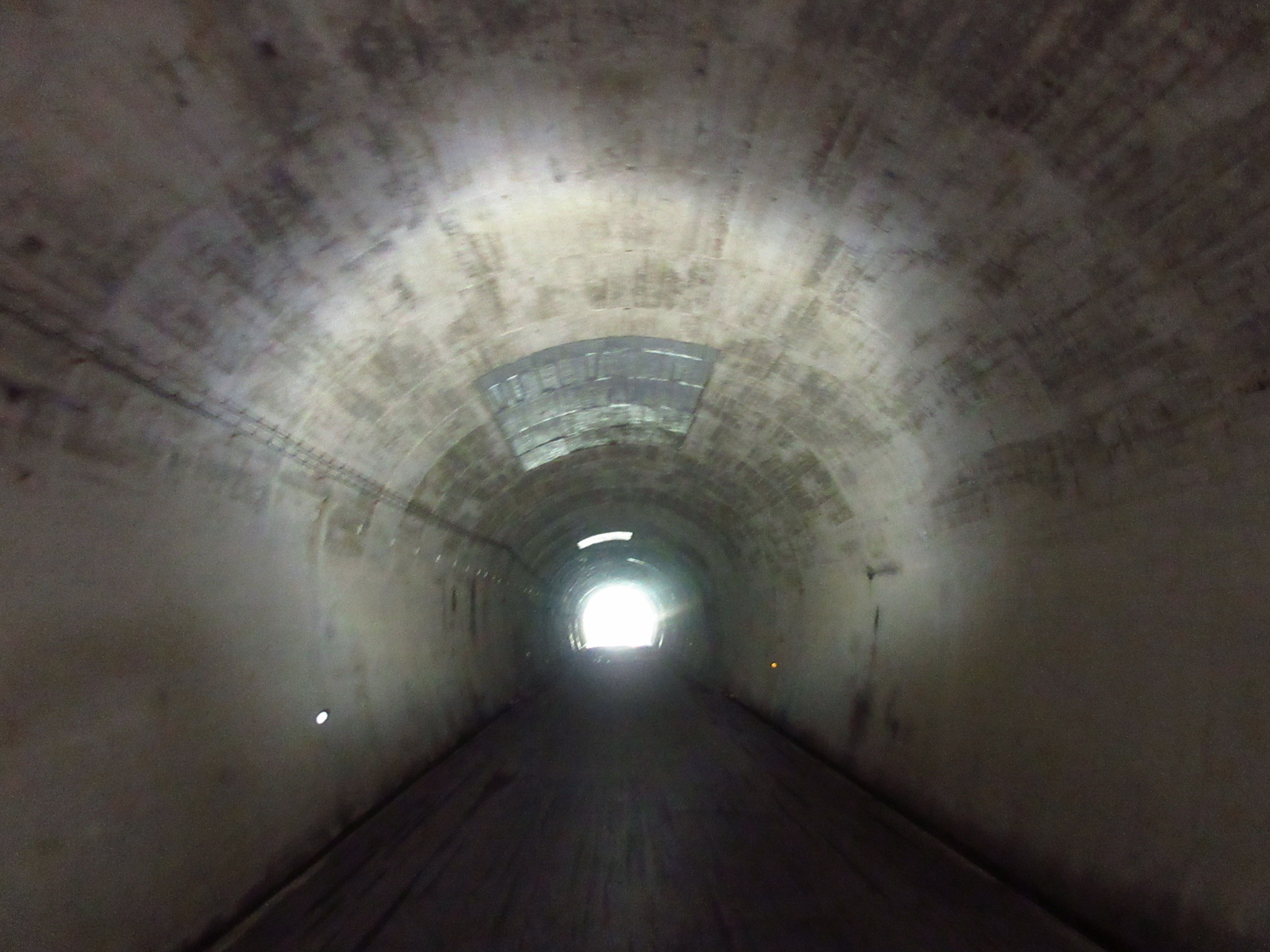 画像：旧ゆずりは隧道 内観